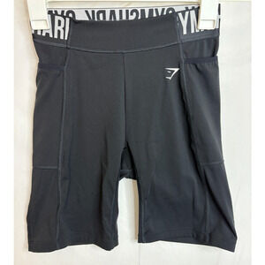 Gymshark Women's Size Small Training Brandmark Cycling Shorts Black